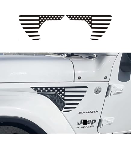 カスタムデカール ジープ ラングラー フード デカール ステッカー マウンテン すべてのジープに対応 JK TJ YJ CJ ペア 2 セット 2 ブラック マット 車 バイク