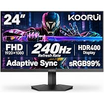 KOORUI ゲーミングモニター 24.5インチ Amazon.co.jp: KOORUI ゲーミングモニター 24インチモニター240Hz FHD