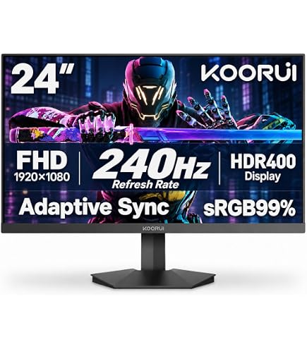 KOORUI ゲーミングモニター 24E3 24inch 165hz Amazon.co.jp: KOORUI 24インチ ゲーミングモニター 24E3 ゲーム
