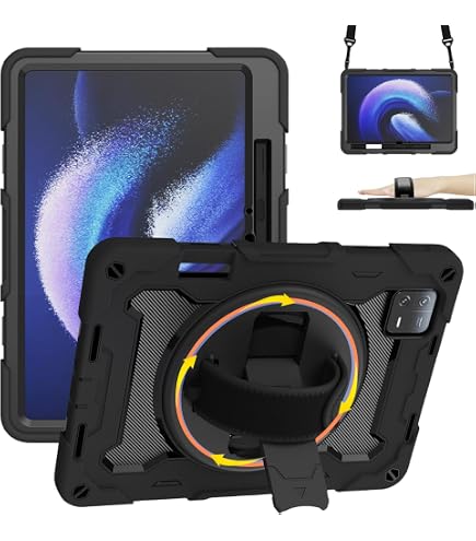 Amazon.co.jp: 360度回転 Xiaomi Pad 6 ケース 縦置き 耐衝撃 頑丈