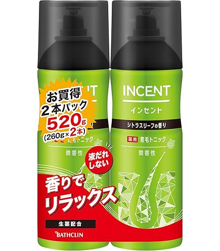 Amazon | インセント 薬用育毛トニック育毛剤 無香料 180gペアパック