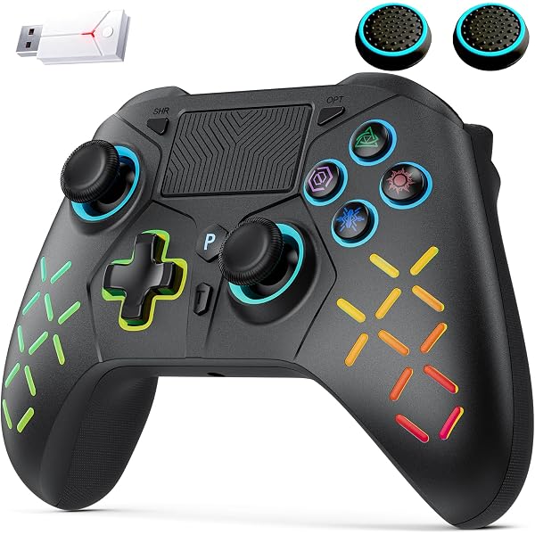 Amazon.co.jp: コントローラー PS5 互換 無線/有線接続 2.4Gレシバー
