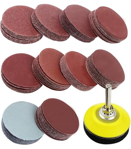 3 Inch Sanding Disc Kit - Grit 40-70000, Wet/Dry, With 1/4" Shank Backer Plate & Foam Pad For Drill Rotary Tool - View #8