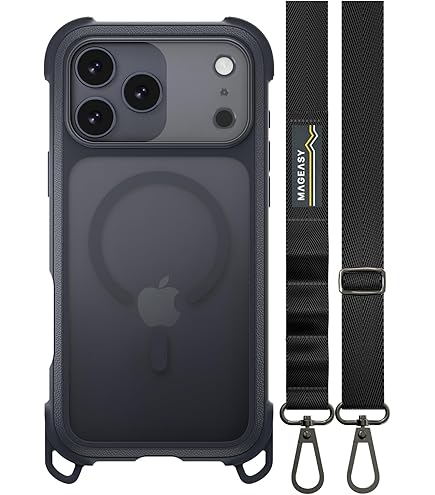 【MagEasy】 iPhone 17 Proケース ショルダー ストラップ Amazon.co.jp: 【MagEasy】 iPhone 17 Pro 対応 ケース クリア
