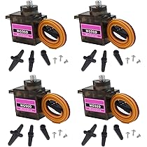 Amazon | 4個MG90D 9g デジタル マイクロ RC サーボ 360度連続回転フル