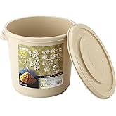 リス 味噌容器 ベージュ 6.5L みそ容器 6型 みそづくりガイド付き 日本製