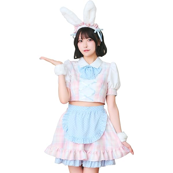 Amazon.co.jp: [Malymoon] コスプレ アニマル バニー ウサギ 黒 青