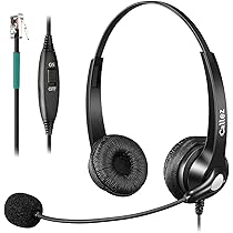 Amazon.co.jp: Callez オフィス電話機用ヘッドセット マイク付き