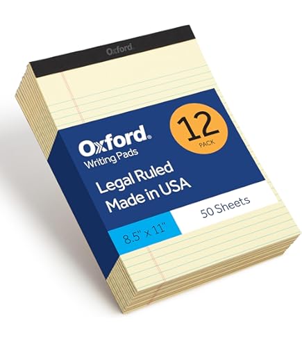 Amazon.co.jp: Oxford (オックスフォード) リーガルパッド 12枚パック