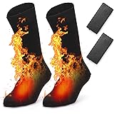 Electric Heated Socks Battery Powered Cold Weather Heat Socks for Men and Women Outdoor Riding Camping Hiking Motorcycle Warm