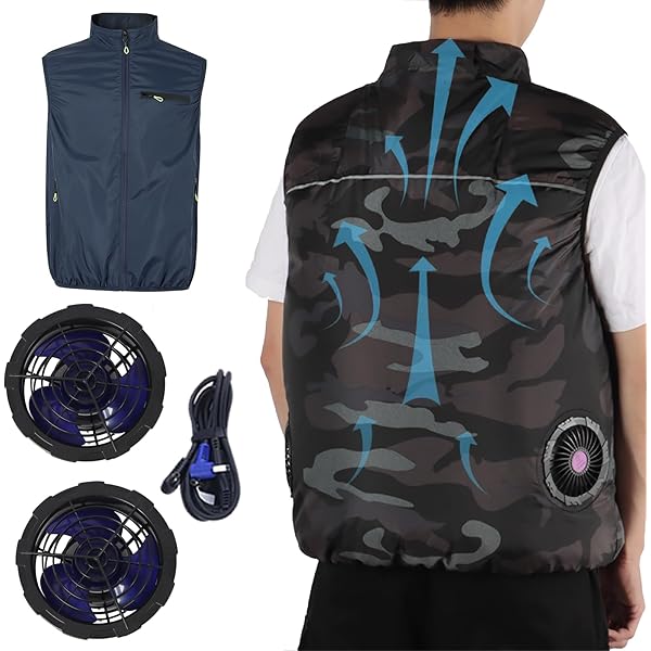 大特価！Lサイズ 空調服 空調ウェア 空調作業服 ファン付きベスト 熱中症対策 DUERFUSA 空調ウェア ファン付きベスト フルセット 2025 作業