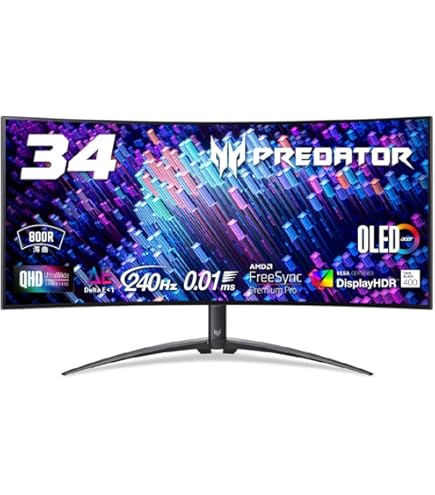 Amazon.co.jp: Acer Predator X34 | 34インチ UWQHD 3440 x 2440 OLED