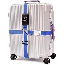 Amazon.co.jp: MiyabiLife スーツケース ベルト TSAロック付き 十字型