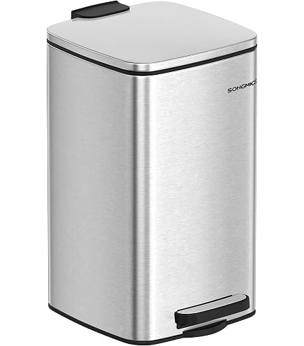 [美品] ステンレス ペダル式 ゴミ箱 Amazon｜ミヤグチ企販(Miyaguchi) ゴミ箱 ダストボックス ペダル式