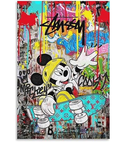 Amazon.co.jp: バンクシー アートパネル 5枚 Banksy ストリート
