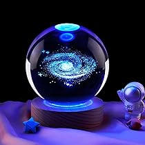 Amazon.co.jp: クリスタルボール 宇宙 80mm 水晶玉 太陽系 3D