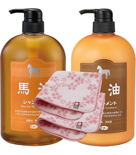 Amazon | アズマ商事の 馬油シャンプー トリートメント ボディソープ