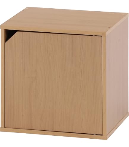 Amazon｜LOWYA ロウヤ カラーボックス 収納ボックス 便利 箱 本棚 扉