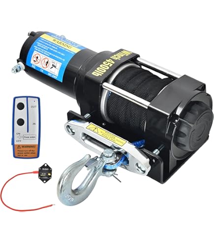 Amazon.co.jp: 【6ヶ月保証付】【三方良し】電動ウインチ 12V 3000LBS