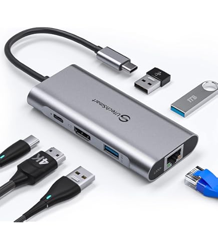 Dell Pro 7-in-1 USB-C Travel Hub - DA326, Black, with HDMI 2.1