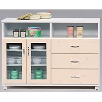 ホワイト食器棚　キッチンカウンター　120 楽天市場】【設置無料】キッチンカウンター 完成品 幅120cm