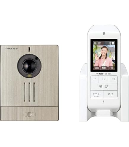 Amazon.co.jp: ワイヤレステレビドアホン 配線工事不要 LEDライト搭載