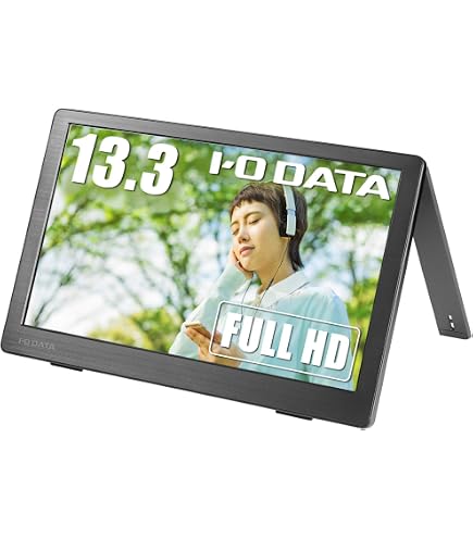 Amazon.co.jp: IODATA モバイルモニター 13.3インチ フルHD ADSパネル 