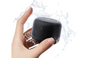 Bluetooth スピーカー【2024新モデル＆防水】ブルートゥーススピーカー 小型 防水 スピーカー お風呂 マイク内蔵 通話 ポータブルスピーカー ミニ ワイヤレススピーカー スマホ 車載/キャンプ/屋外 Android/iPhone対応（ブラ