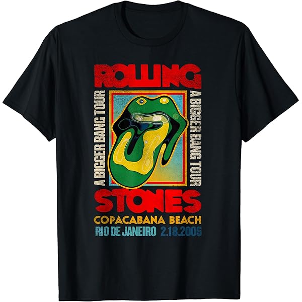 Amazon | 公式Rolling Stones A Bigger Bang Copacabana Tour Tシャツ