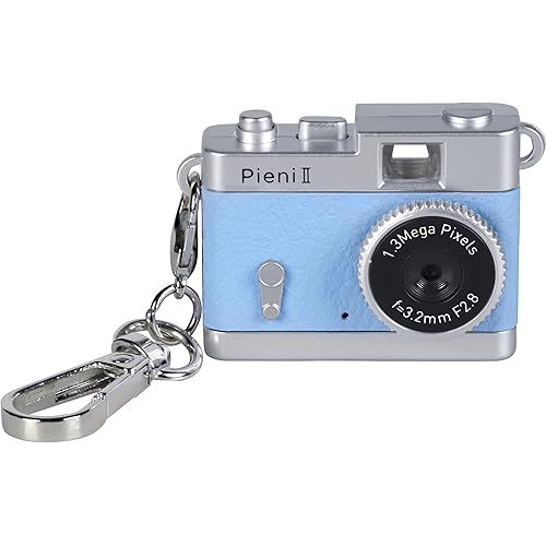 【Amazon.co.jp限定】 ケンコー(Kenko) デジタルトイカメラ Pieni II ネモフィラ キーホルダーセット 131万画素 写真・動画撮機能 microSDカードスロット 446843