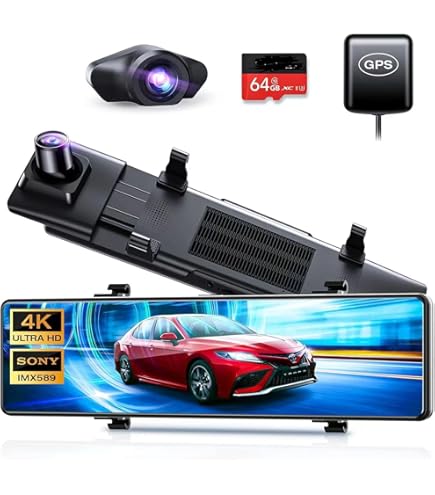 Amazon.co.jp: ドライブレコーダー ミラー型 前後カメラ 【2025進級版