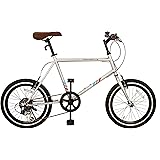 【組立動画付き】 スピードワールド(SPEED WORLD) 自転車 20インチ 自転車 ミニベロ 小径車 7段変速 Vブレーキ自転車 通勤 通学 街乗り シティサイクル シマノギア付き おしゃれ 大人用 男女兼用