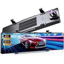 Amazon.co.jp: ドライブレコーダー ミラー型 4K 12インチIPS大画面