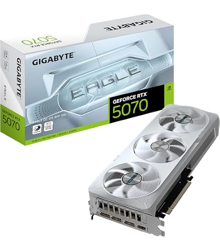 新品GIGABYTE GeForce RTX 5070 AERO OC 12G白 Gigabyte GeForce RTX 5070 AERO OC 12G Graphics Card - 12GB GDDR7