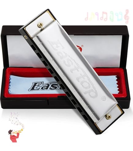 Fun Blues Armonica A Bocca Arancione - 10 Fori Con Custodia Rigida - Foto 2