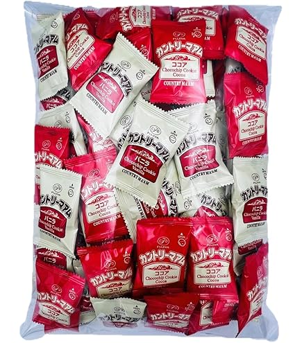 Amazon.co.jp: 不二家 カントリーマアム 2種 バニラ ＆ ココア 100袋