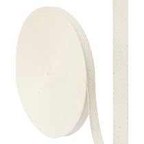 Amazon | 綾テープ 綿 生成り 幅1cm 25m 綿 DIY ハンドメイド パーツ