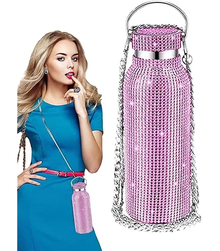 Amazon | ダイヤモンドウォーターボトル キラキラダイヤモンド魔法瓶