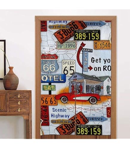 Amazon｜のれん カーテン ミッドセンチュリーモダンジオメトリック