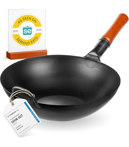 Corelle Brands DuraNano CBDN32KD-HH/SG Wok Pan with Lid, 32cm