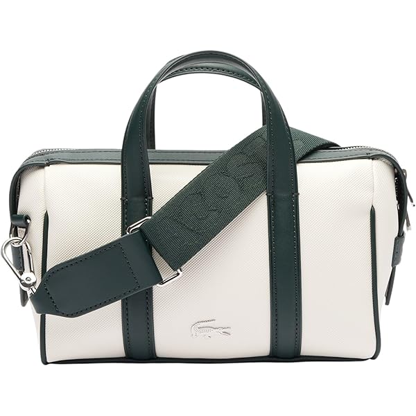 Amazon | Lacoste メンズ ダッフルバッグ、ブラック、15.75