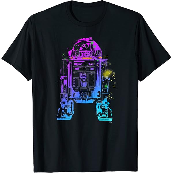 Amazon | スター・ウォーズ R2-D2 ネオン グラデーション T