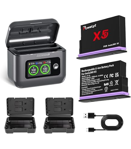 Amazon | UKATOF Insta360 X3 専用 バッテリー 充電器セット 2つの