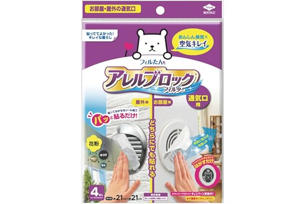 Toyo Aluminum S5447 Dust Removal Filter, Ventilation Fan, Just Stick On, Outdoor, Indoor, Allergen Blocking, Air Vent, Ventil