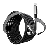 UGREEN Quest VR Link Cable 5M(16FT), USB C to USB C 3.1 Cable, PD3.0 60W Fast Charge Cord, Right Angle Compatible with Oculus