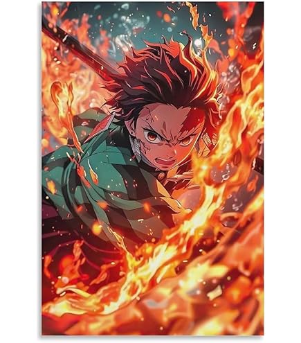 Amazon.co.jp: アートポスター 鬼滅の刃 堕姫 妓夫太郎 アートパネル