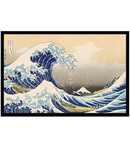 Amazon.co.jp: f20240206018〇富嶽三十六景 葛飾北斎筆 駿州江尻 古法