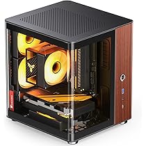 Amazon.co.jp: JONSBO TK-0 ブラック ITX ミニタワー PCケース、双曲面