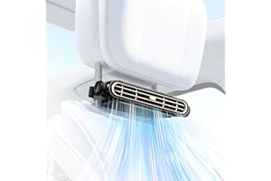 【2026新モデル/バッテリーなし】車載扇風機 座席ファン ヘッドレスト USB給電 強力扇風機 後部座席 3階段調整 車用ファン ネッククーラー 空気循環 角度調節可能 熱中症対策 夏対策 取り付け簡単（ブラック）