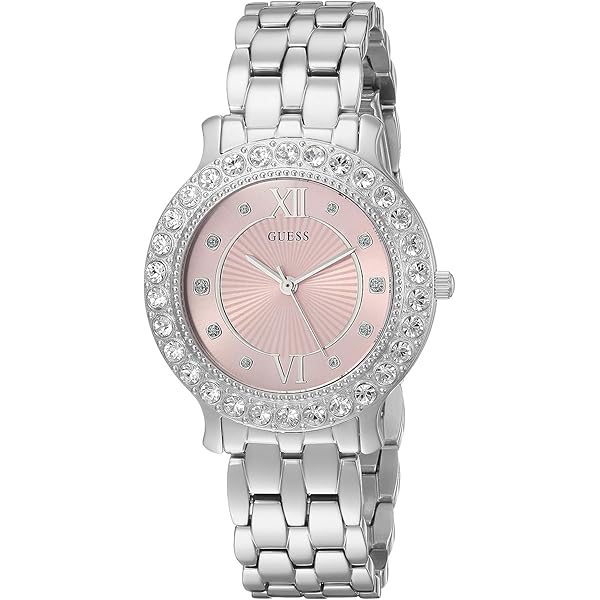 ☺︎︎ぷりん  GUESS 腕時計 Amazon | GUESS レディース 38mm 腕時計 - 玉虫色のブレスレット